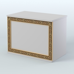 Стол-ресепшен широкий серии БАРОККО №1, Серый