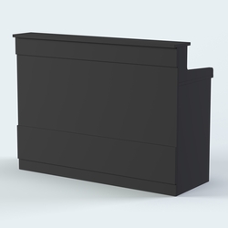 Стол - верстак широкий с ящиками и дверью №3, Черный