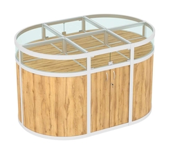 Прилавок-остров №7 (1,5 кв.м), Дуб Золотистый