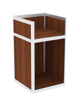 Прилавок под кассу из профиля №6  (открытый), Орех