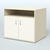 Тумба под оргтехнику Стандарт Крем Вайс + Белый