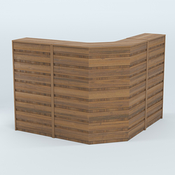 Ресепшен Г-образный серии ПРАЙМ №4А, Орех