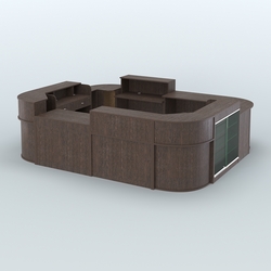 Островной павильон Чай и Кофе с собой №4, Дуб Венге