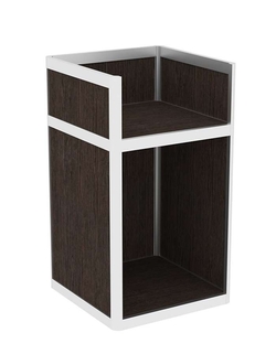 Прилавок под кассу из профиля №6  (открытый), Дуб Венге