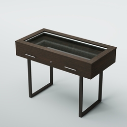 Витрина для музеев "Коллекция" №20-П с подсветкой (под нумизматику), Дуб Венге