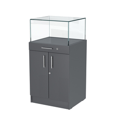 Прилавок ювелирный "Диаманд" №1-600 пристенный, Темно-Серый