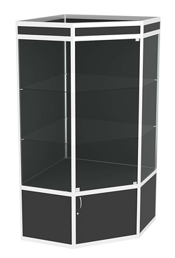 Витрина из профиля пятигранная угловая №5, Черный