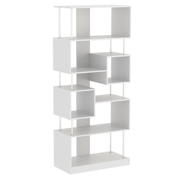 Стеллаж серии КУБ с комбинированными полками №8, Серый