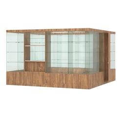 Павильон ИСТРА островной №6б (11, 35 кв.м), Дуб Канзас коричневый