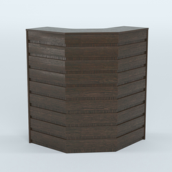 Ресепшен серии ПРАЙМ №3А угловой, Дуб Венге