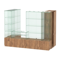 Павильон ИСТРА пристенный №4б (3, 64 кв.м), Дуб Канзас коричневый