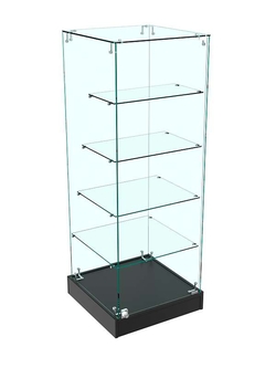 Прилавок прозрачный Истра №133 (закрытый), Черный