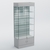Витрина СЕТЬ №2-П с экономпанелью и полками Серый