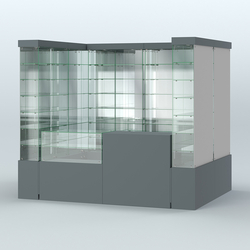 Павильон ИСТРА (глубина витрин-300мм) №2б (4, 32 кв.м), Темно-Серый