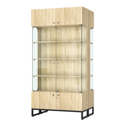 Витрина Монти №5 двусторонняя, Дуб Сонома