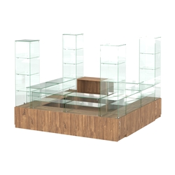 Павильон ИСТРА островной №1б (7, 29 кв.м), Дуб Канзас коричневый