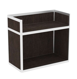 Прилавок под кассу из профиля №5  (открытый), Дуб Венге