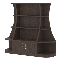 Пристенный низкий стеллаж ГАРАНТ №1, Дуб Венге