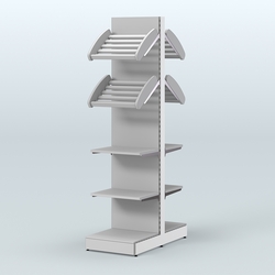 Островной высокий стеллаж для хлеба и выпечки Феникс №17, Серый