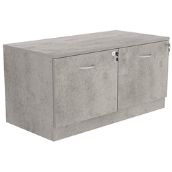 Тумба T-20 900мм (H-450мм c двумя выдвижными ящиками), Бетон Чикаго светло-серый F186 ST9