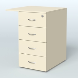 Брифинг-приставка с тумбой Прайм, Крем Вайс