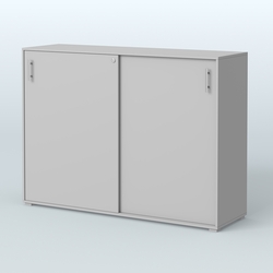 Тумба с раздвижными фасадами Тиана, Серый