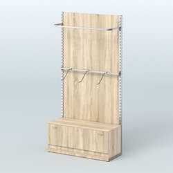 Система ЭЛЕГАНТ №1 с ДСП и тумбой T11 (1200 мм), Дуб сонома