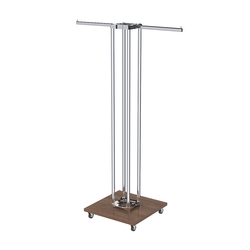 Торговое вешало для одежды двустороннее СТРЕЛА №1-1Ц-КПХ, Орех