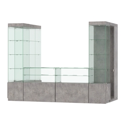 Павильон ИСТРА пристенный №5а (3, 64 кв.м), Бетон Чикаго светло-серый F186 ST9