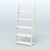 Торговая пристенная стойка ЛОФТ с пятью полками №1-950 Крем Вайс + Белый