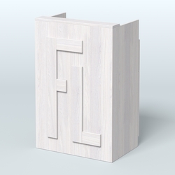 Прилавок "Фаберлинк" №3 под кассу, Ясень Анкор светлый