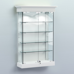 Витрина для музеев "Коллекция" настенная №1-4-РЕГ, Белый