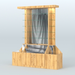 Павильон с верхней подсветкой серии Эталон №7, Дуб Золотистый