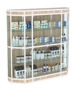 Витрина из профиля Трапеция №7 (2-ух метровая), Дуб сонома