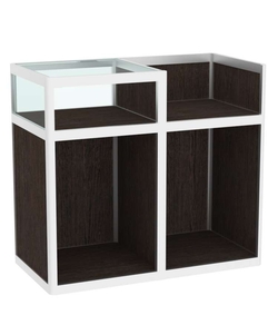 Прилавок под кассу из профиля №2  (открытый), Дуб Венге