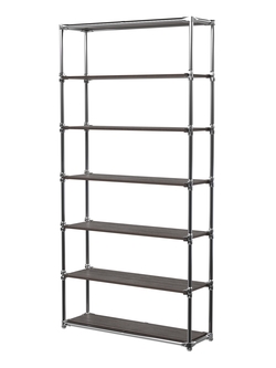 Пристенный торговый стеллаж  ЛАЙТ с пятью полками ДСП №2, Дуб Венге