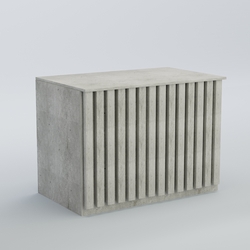 Ресепшен - стол широкий серии ПРИЛИВ №8, Метрополитан Грей