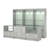 Комплект витрин ЭК-01 и прилавков ЭК-3 Метрополитан Грей