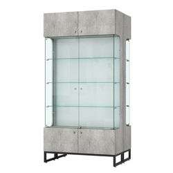 Витрина Монти №5-С двусторонняя, Метрополитан Грей