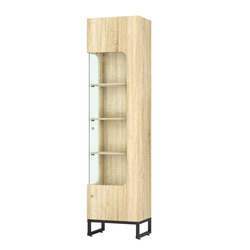 Витрина Монти №4 левая, Дуб Сонома