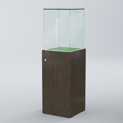 Витрина для музеев "Коллекция" №5А с подсветкой, Дуб Венге