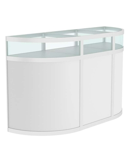 Прилавок из профиля с секторами №2 (открытый), Серый