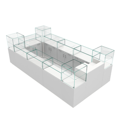 Остров ювелирный "Диаманд" №3, Белый + Серый