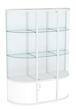 Витрина из профиля с секторами №2 (1,5 метра), Белый