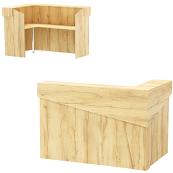 Стойка ресепшен АРТ №1, Дуб Золотистый