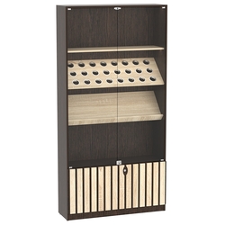 Витрина серии "Смок" №7, Дуб Венге и Дуб Сонома