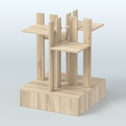 Стойка цветочница №4, Дуб Сонома