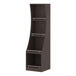 Стеллаж Гарант низкий №2-450-О с ограничителями, Дуб Венге