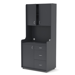 Офисная мини-кухня ЭЛЕГИЯ №3, Антрацит