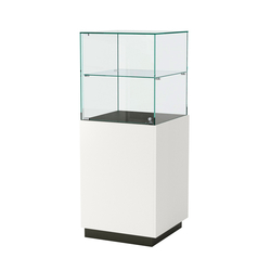 Витрина ювелирная квадратная "Диаманд" №8, Черный + Белый